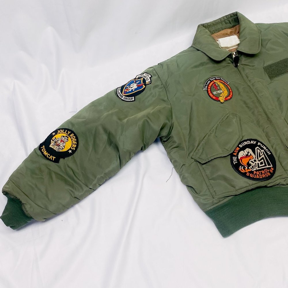 Men's Army Green Bomber Jacket Bomb Squad Tomcat Military Flyer Jacket